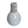 Modern Speckled Ceramic Vase - Gray Stone Finish, Decorative Home Accent