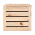 Wooden Storage Chest with Four Drawers - Natural Finish