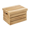 Wooden Storage Crate Box - Rustic Style, Stackable Design, Versatile Organizer**